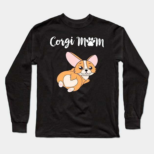 Corgi Mom (253) Long Sleeve T-Shirt by Drakes